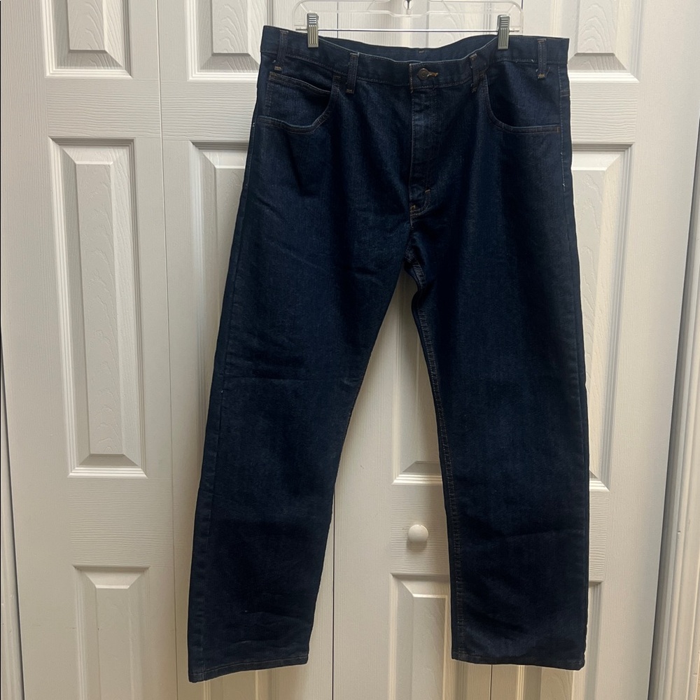 Lot of 2 Aramark Blue Denim Jeans Men’s 40Wx30L - Picture 4 of 10